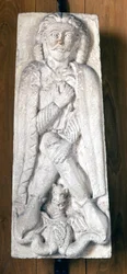 Portret van Frederik I Barbarossa (Duitse Romeinse keizer van het Huis Hohenstaufen)