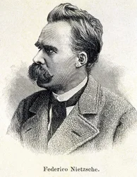 Portret van Friedrich Nietzsche (1833 - 1900)