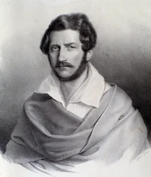 Portret van Gaetano Donizetti (gravure)