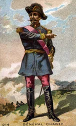 Portret van Generaal Chanzy (1823 - 1883). Chromolithografie van het einde van de 19e eeuw