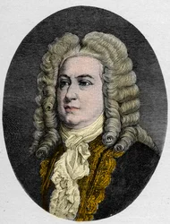 Portret van George Frederick Handel (Georg Friedrich Handel)