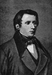 Portret van Giacomo Leopardi (1798-1837), Italiaanse schrijver