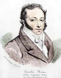 Portret van Gioacchino Rossini (1792-1868).