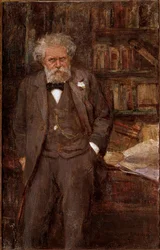 Portret van Giosue Carducci (1835-1907), Italiaans dichter en criticus Anoniem schilderij. Begin 20e eeuw. Bologna, Casa Carducci - Giosue Carducci. Portret van Giosue Carducci 1835-1907, Italiaans dichter en criticus. Anoniem schilderij, begin 20e eeuw. C