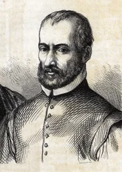 Portret van Giovanni Pierluigi da Palestrina (1525 - 1594), Italiaanse componist.