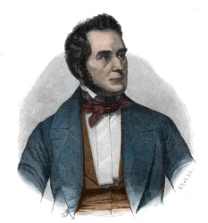 Portret van Heinrich Wilhelm August Freiherr von Gagern (1799-1880), staatsman die pleitte voor de eenwording van Duitsland