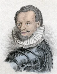 Portret van Hendrik I van Lotharingen, 3e hertog van Guise, bekend als de Scalafre (1550 - 1588)