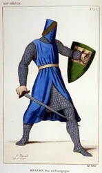 Portret van Hugo III, hertog van Bourgondië (11148-1192)