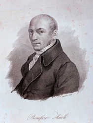 Portret van de Italiaanse componist Bonifazio Asioli (1769-1832)