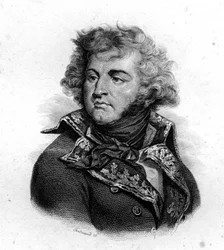 Portret van J.B. Kleber, geboren in 1754, gedood in 1800, gravure uit de 19e eeuw