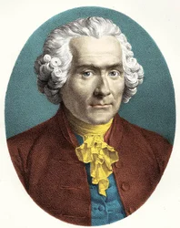 Portret van Jean Jacques Rousseau (1712-1778)
