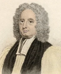 Portret van John Potter (ca. 1674-1747), Engelse geestelijke en archaïsche van Canterbury. Gravure uit de 19e eeuw