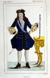 Portret van koning Lodewijk XV (1710-1774)