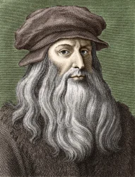 Portret van Leonardo da Vinci