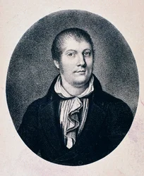 Portret van Louis Spohr (gravure)