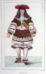 Portret van Lodewijk XIV (1638 - 1715), Koning van Frankrijk.
