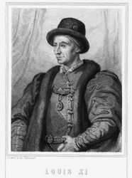 Portret van Lodewijk XI (1423 - 1483), Koning van Frankrijk - in 
