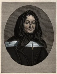 Portret van Madame Marie de Rubelles, Dame van Miramion (1629-96) oprichtster van de Dochters van de Heilige Familie