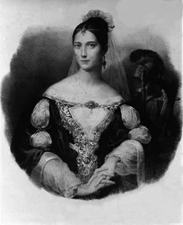 Portret van Maria Garcia bekend als de Malibran (1808-1836) zangeres.
