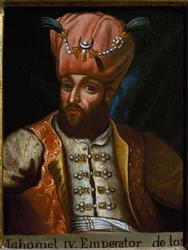Portret van Mehmed IV genaamd de Jager, Sultan van het Ottomaanse Rijk