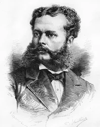 Portret van Nicolás de Piérola, President van de Republiek Peru van 1895 tot 1899