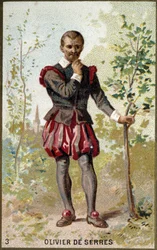 Portret van Olivier de Serres (1539 - 1619), Franse agronoom