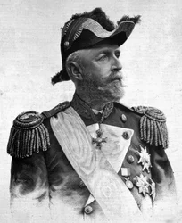 Portret van Oscar II (1829-1907), koning van Zweden en Noorwegen.