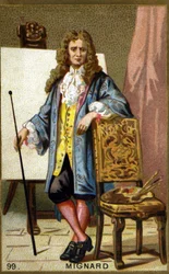 Portret van Pierre Mignard (1612 - 1695), Franse schilder, decorateur en cartoonist