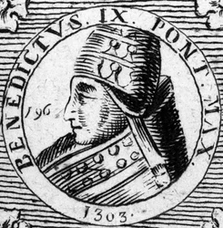 Portret van Paus Benedictus IX