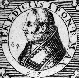 Portret van paus Benedictus I