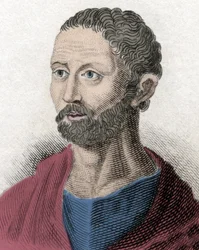 Portret van Posidonios Griekse filosoof Stoïcijn (135-51 v.Chr.)