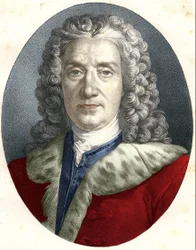 Portret van Prosper Jolyot, Sieur De Crais-Billon, genaamd Crébillon (vader) (1674 - 1762) Franse toneelschrijver