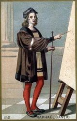 Portret van Raphael (Raffaello Sanzio 1483 - 1520)