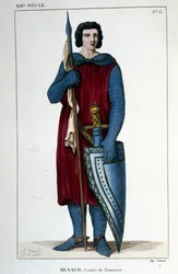 Portret van Renaud, Graaf van Thunder (990 - 1038 ca.).