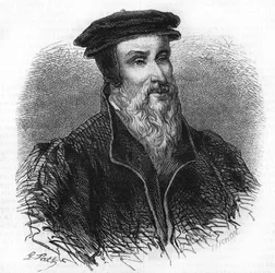 Portret van Robert I Estienne (1498 - 1559) humanist, uitgever en drukker.