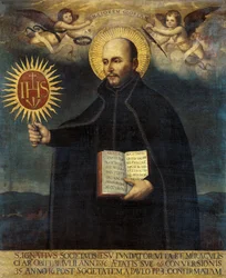 Portret van de heilige Ignatius van Loyola (1491-1556)