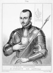 Portret van Sint Ignatius van Loyola, stichter van de Sociëteit van Jezus (1491-1556)