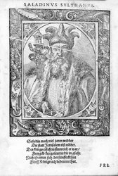Portret van Saladin (1138-1193) (Salah al Din Yusuf al-Ayyubi)
