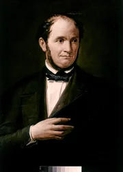 Portret van Saverio Mercadante (olieverf op doek)