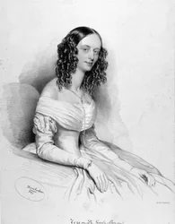 Portret van [Teresa] De Giuli Borsi, Italiaanse sopraan