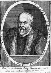 Portret van Ulisse Aldrovandi (1522 - 1605?).
