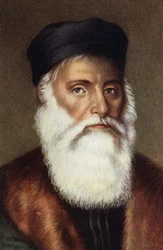 Portret van Vasco de Gama Portugese navigator.
