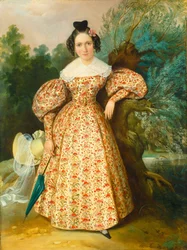 Portret van een jonge dame, ca. 1835 (olieverf op doek)