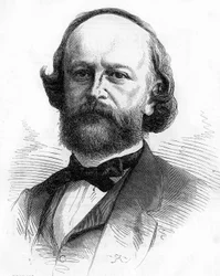Portret van de Franse schrijver en letterkundige Edouard Fournier (1819-1880)