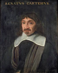Portret van de filosoof René Descartes