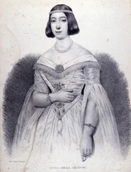 Portret van de zangeres Anna de LA GRANGE (1824-1909).