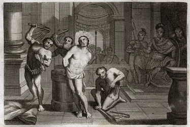 Royaumont Bijbel, Nieuwe Testament: Geseling van Jezus Christus. Illustratie uit 1811.