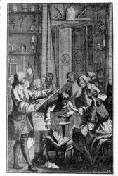 Experiment van Stephen Gray over de elektrische geleidbaarheid van het menselijk lichaam