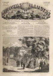 Strauss villa in Vichy - villa van Strauss in Vichy, residentie van Keizer Napoleon III (1808-1873) - het illustere universum van 1861
