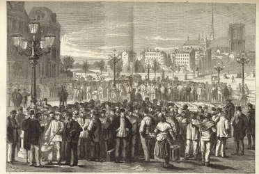 De metselaarsbeurs op het Place de l